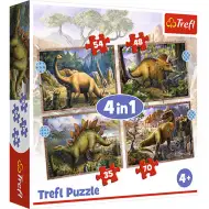 Dino interesanți 4 in 1 puzzle - Trefl