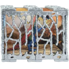 Dino World: Figurină detaliată a dinozaurului Therizinosaurus de 20 cm într-o cușcă imaginea 3