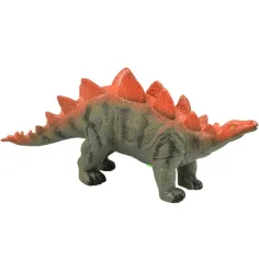 Dino World: Stegosaurus cu sunet, material vinyl cu umplutură de bumbac 35cm imaginea 2