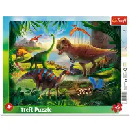 Dinozaur 25 bucăți puzzle cu ramă - Trefl