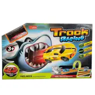 Dinozaur fosforescent catapult autostradă cu 1bc mașină