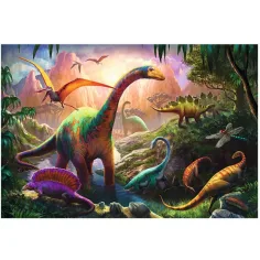 Dinozauri puzzle 100 de bucăţi - Trefl imaginea 2