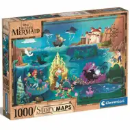 Disney: Mica sirenă hartă puzzle 1000 bucăți - Clementoni