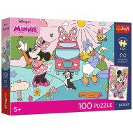 Disney Minnie Mouse Aventură roz 100 piese puzzle UFT cu poster - Trefl