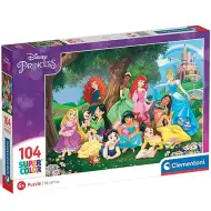 Disney Princess 104 bucăți Super Color Puzzle - Clementoni