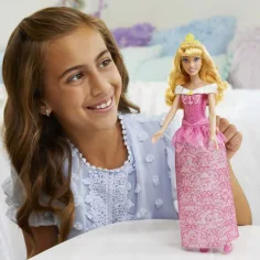 Disney Princess: Frumoasa Adormită sclipitoare prințesă păpușă - Mattel imaginea 4