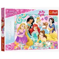 Disney Princess lume veselă 200 bucăți puzzle - Trefl