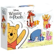 Disney: Winnie the Pooh și prietenii 4 in 1 formă puzzle set - Clementoni