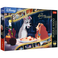 Doamna și Vagabondul puzzle premium de 1000 de piese - Trefl