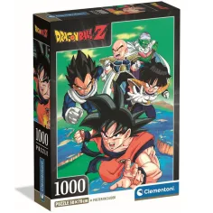 Dragon Ball Z Luptători în acțiune puzzle compact de 1000 de piese – Clementoni