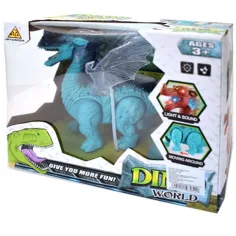 Dragon figurină cu baterie și lumini 25cm imaginea 2