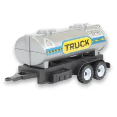 Engineering Truck: Set de utilaje din 2 părți cu tractoare, cisternă și butoi imaginea 3