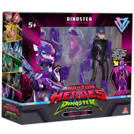 Eroii Quantum: figurina de acțiune Dinoster Trina cu armură mov 20 cm