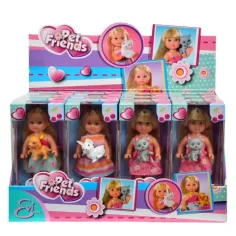 Évi Love cu prieteni animale 3 tipuri - Simba Toys