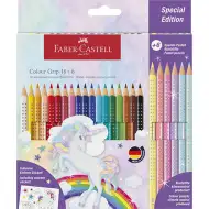 Faber-Castell: 24 bucăți GRIP set creioane colorate cu 6 bucăți de culori pastel