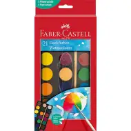 Faber-Castell: Acuarelă 21 bucăți set cu discuri de 30mm