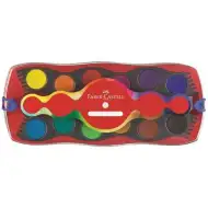 Faber-Castell: Acuarele 12 culori cu elemente