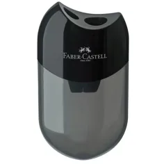 Faber-Castell: Dublu ascuțitor din plastic dur negru