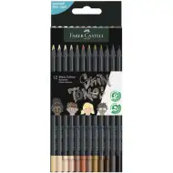 Faber-Castell: Black Edition Skin Tone „culori corporale” 12 bucăți set creioane colorate