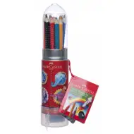 Faber-Castell: Creioane colorate 15 bucăţi set cu ascuţitoare