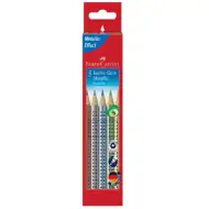 Faber-Castell: GRIP Jumbo set creioane colorate metal - 5 bucăţi