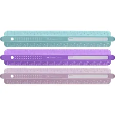 Faber-Castell: Riglă flexibilă Sparkle de 15 cm în mai multe culori