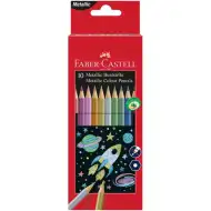 Faber-Castell: Set creioane colorate 10 bucăţi culori metal