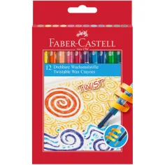 Faber-Castell: Set de creioane grase Twist 12 bucăți