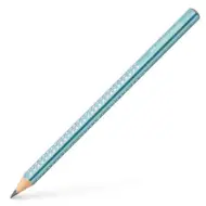 Faber-Castell: Sparkel Jumbo sidef metal albastru ocean creion grafit B