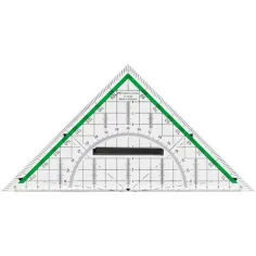 Faber-Castell: Echer triunghiular de 20cm cu mâner detaşabil imaginea 2