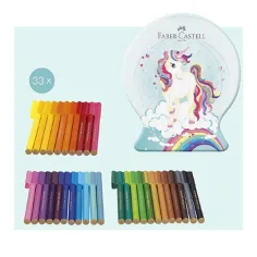 Faber-Castell: Unicorn Connector set marker 33 bucăți în cutie imaginea 2