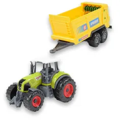 Farm Set: Tractor agricol cu ​​remorcă în patru versiuni 22cm imaginea 9