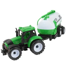 Farmer Truck: Set tractor fermier din trei părți cu remorcă 28cm imaginea 4