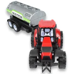 Farmer Truck: Tractor cu rezervor de apă în două versiuni 41cm imaginea 3