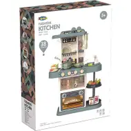 Fashion Kitchen bucătărie de joacă cu sunete și lumini 38 bucăți set în două culori