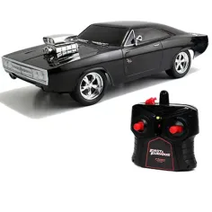 Fast & Furious: RC Dom's Dodge Charger R/T mașină cu telecomandă 1/24 - Simba Toys imaginea 2