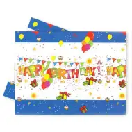 Faţă de masă din plastic Happy Birthday 120x180cm