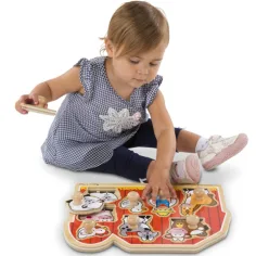 Ferma copac formă puzzle cu mânere - Melissa & Doug imaginea 2