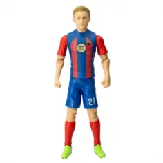 Figură de acțiune fotbalist, 20 cm - Barcelona, F. De Jong cu numărul 21 imaginea 2