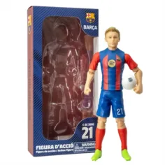 Figură de acțiune fotbalist, 20 cm - Barcelona, F. De Jong cu numărul 21 imaginea 1