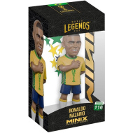 Figurină de acțiune fotbalist, 12 cm - World Cup Legends Brazilia Ronaldo cu tricoul numărul 9