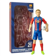 Figurină de acțiune fotbalist, 20 cm - Barcelona, F. De Jong cu tricoul numărul 21