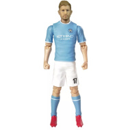 Figurină de acțiune fotbalist, 20 cm - Manchester City, De Bruyne cu tricoul numărul 17
