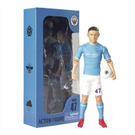 Figurină de acțiune fotbalist, 20 cm - Manchester City, Foden cu tricoul numărul 47