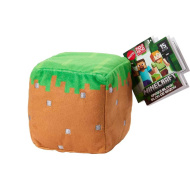 Figurină de pluș Minecraft Blocks - Bloc de iarbă - Mattel