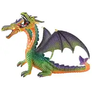 Figurină de joacă dragon verde cu cap dublu - Bullyland