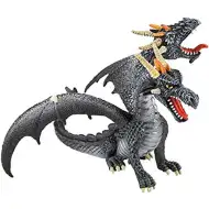 Figurină dragon cap dublu negru - Bullyland