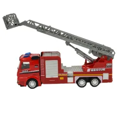 Fire Rescue: mașină de pompieri cu lumină și sunet în diverse versiuni 19cm 1bucată​ imaginea 8