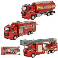Fire Rescue: mașină de pompieri cu lumină și sunet în diverse versiuni 19cm 1bucată​