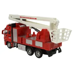 Fire Truck: mașină de pompieri cu lumina si sunet 20cm imaginea 3